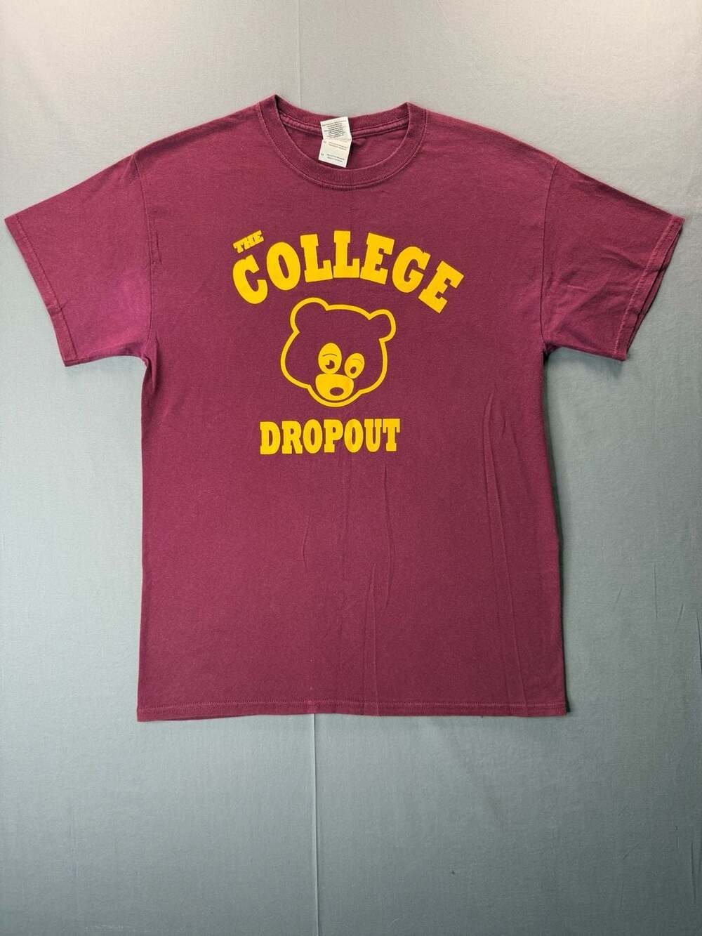 Vintage Kanye West The College Dropout Promotional T-Shirt Size Medium Rap Tee